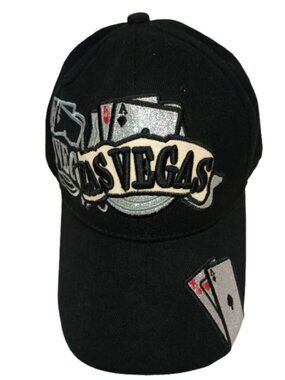 Parquet Brand Las Vegas Embroidered Poker Classic Trucker / Baseball Cap OSFA
